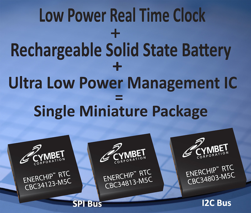 Cymbet launches ultra-low power EnerChip RTC with integrated battery